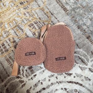 Kids Brown Fleece Bag Set
